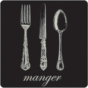 10608637 Harman Набор из 6 подставок 10х10см (черный) Пробка