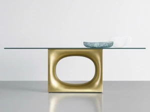 Kristalia Прямоугольный стеклянный стол Holo