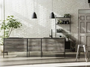 sanwacompany Кухня с островом без ручек Pattina