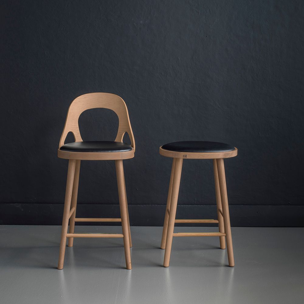 Высокий дубовый стул со спинкой Hans K Colibri ARCH-00069244 - Вид №3