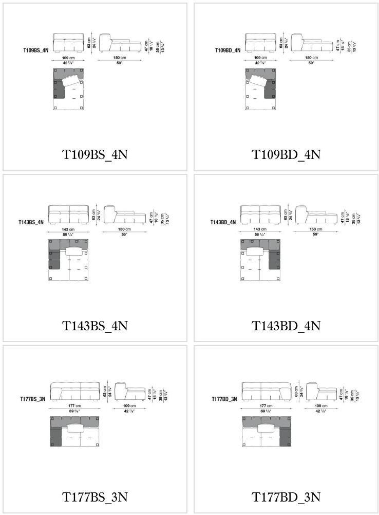 B&B Italia Модульный тканевый диван Tufty-too sun-id-1436231 - Вид №14