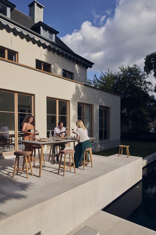 MNST960 Высокие Обеденный стол из teakа 264см x 118см Manutti Torsa - Вид №8