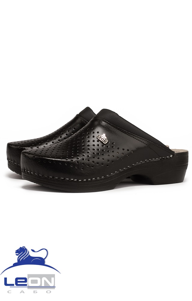 62020 Сабо "Leon LIGHT" мужские черные LEON  Сабо и сланцы размер 44 