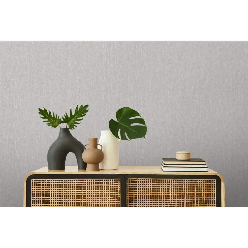 SOLO Accento Flamenco: серые флизелиновые обои под покраску 87222102 STLM-0828084 - Вид №2