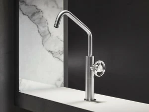 Radomonte Смеситель для раковины, однорычажный, из нержавеющей стали, без слива Kàto Kat3