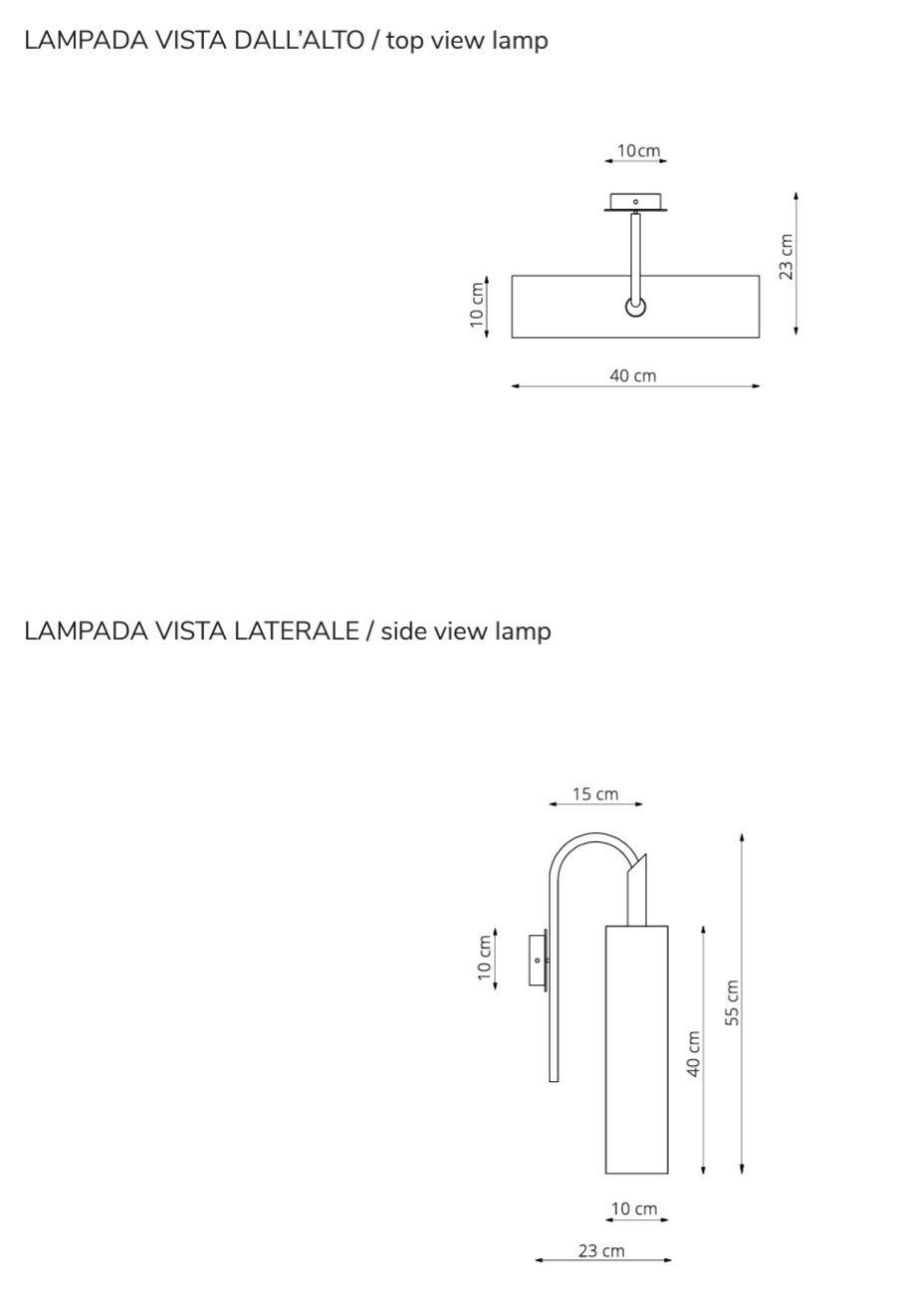 Окрашенный металлический светодиодный настенный светильник RIFLESSI Led Loop ARCH-00005517 - Вид №1