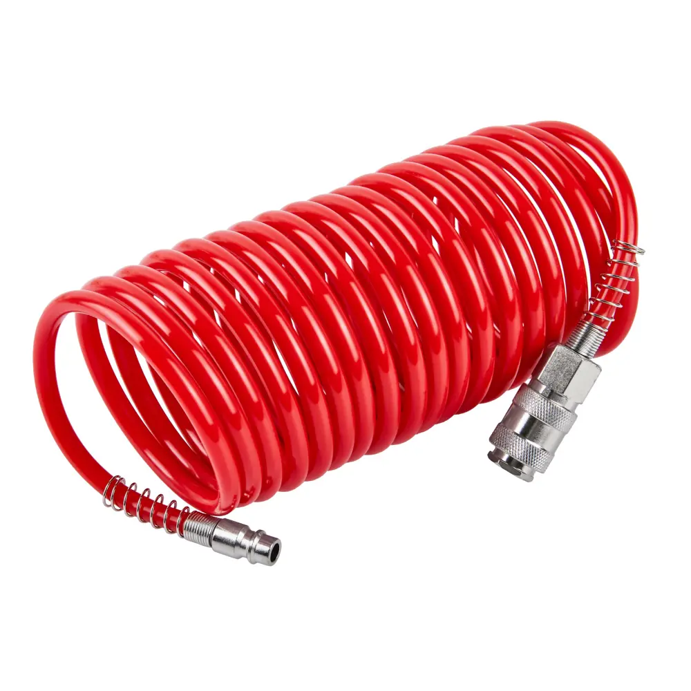 Шланг компрессорный Elitech спиральный 5 м для пневмоинструмента 84552345 STLM-0051850