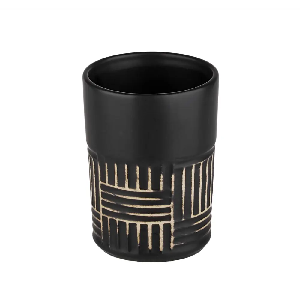 VERRAN Jamaa — керамический стакан для зубных щеток в элегантном черном цвете 89384105 STLM-1568161