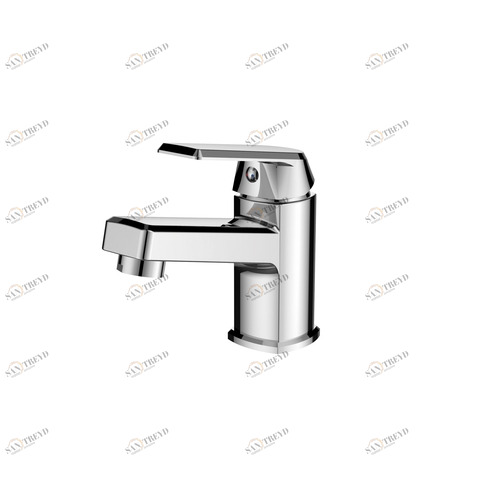 OneLife by Orange P02-021cr однозахватный полимерный смеситель для раковины, цвет хром Черный матовый sun-id-1517297