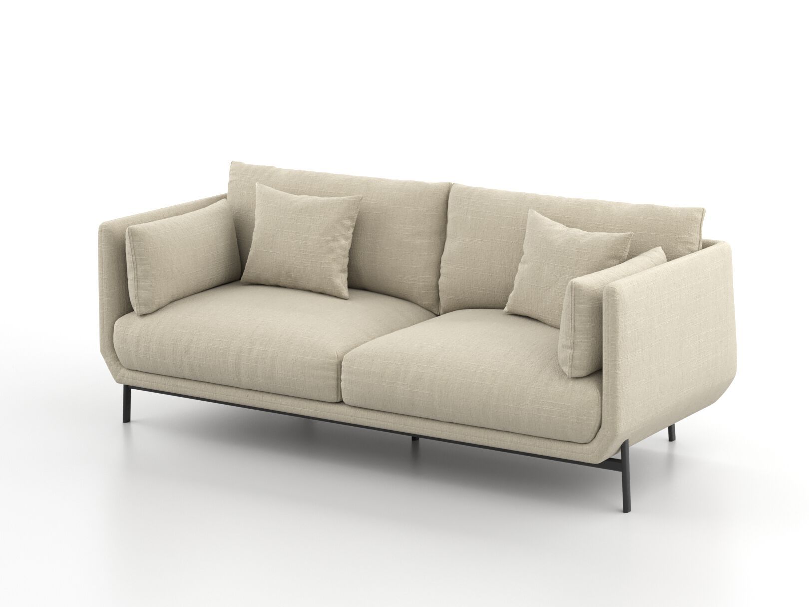 3-местный тканевый линейный диван Omelette Editions MUST ARCH-00059653 - Вид №1