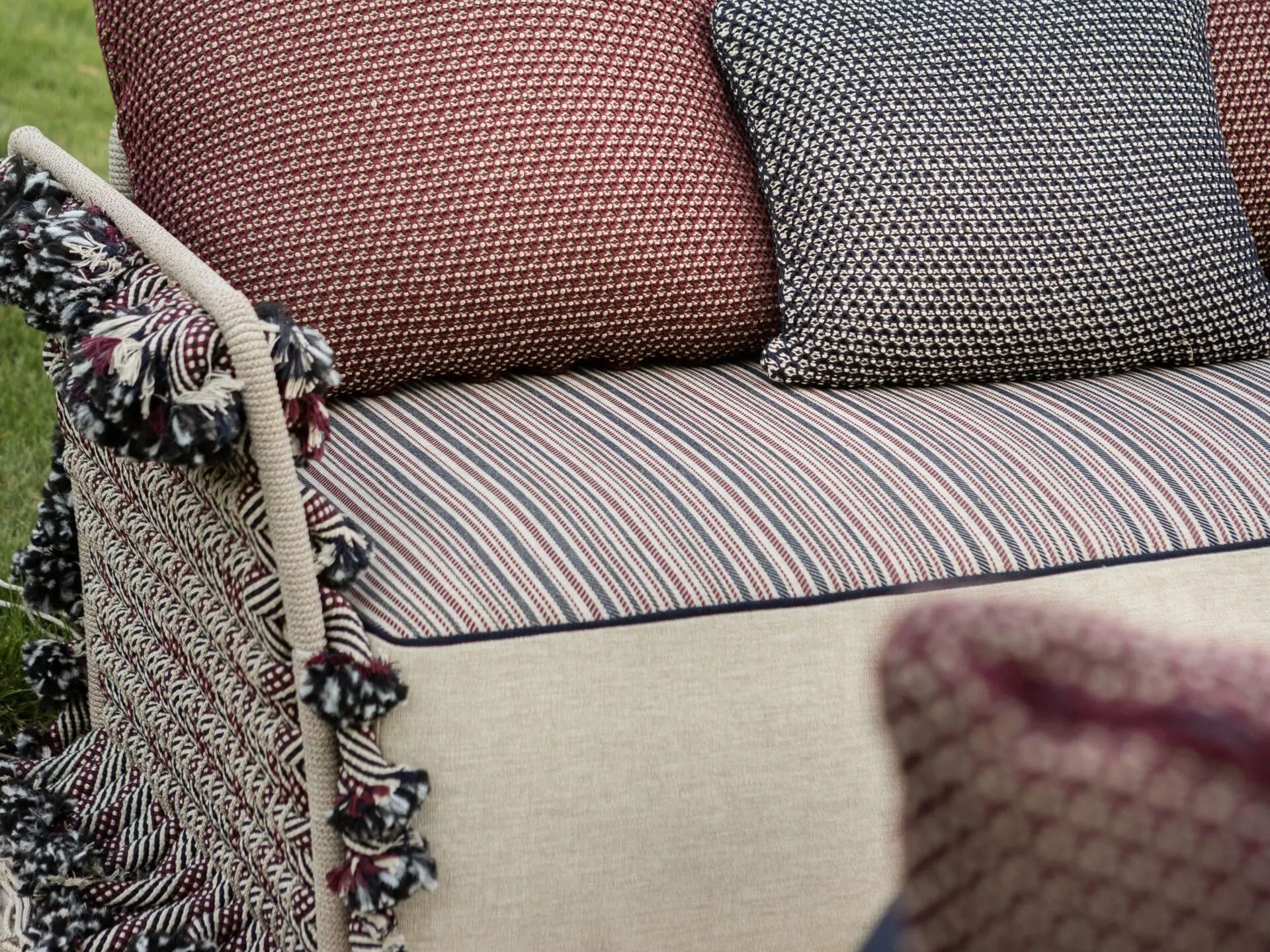 3-местный алюминиевый открытый диван с плетением Nodo Italia Antonio Marras + Nodo Italia ARCH-00151240 - Вид №14