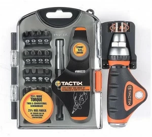 KAPRIOL TACTIX Мини-отвертка с храповым механизмом Set utensili