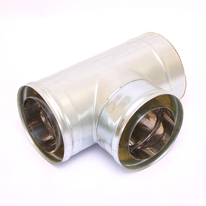 Сэндвич-тройник 90" Ferrum Ф150х210 оцинкованная сталь (430/0,5мм) FD11150T4FC