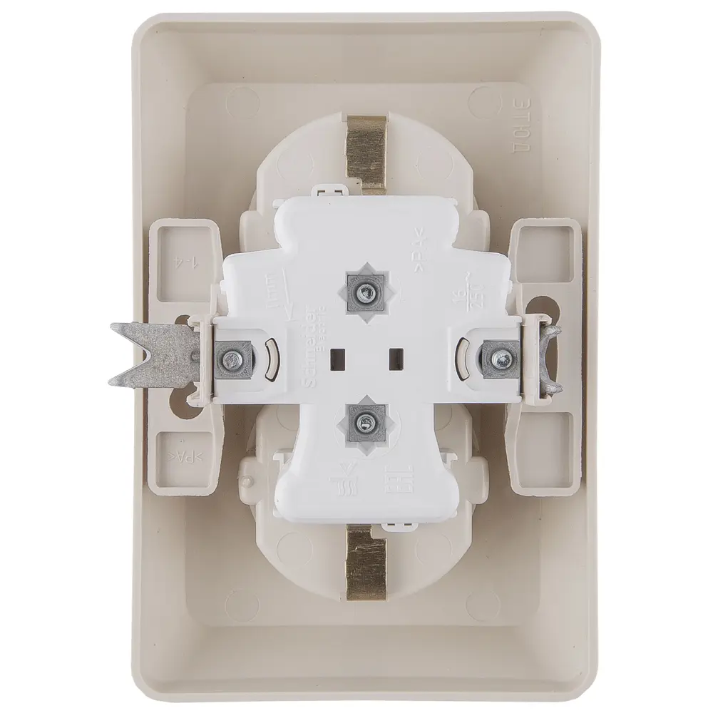 Двойная розетка SYSTEME ELECTRIC Этюд с защитными шторками 18036571 STLM-0009307 - Вид №2
