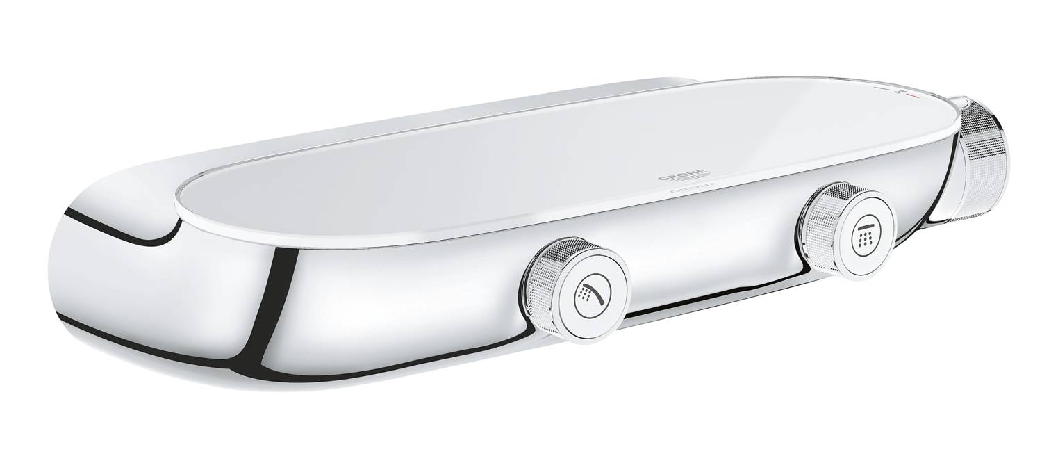 Внешняя часть термостатического смесителя для душа GROHE Grohtherm SmartControl, хром (34714000)