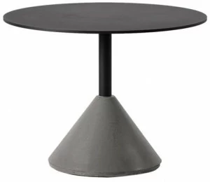 Bentu Design Круглый бетонный журнальный столик с алюминиевой столешницей Ding C239052-c239042
