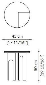 Paolo Castelli Низкий стол из металла и старинного камня Arche sun-id-1511331 - Вид №4