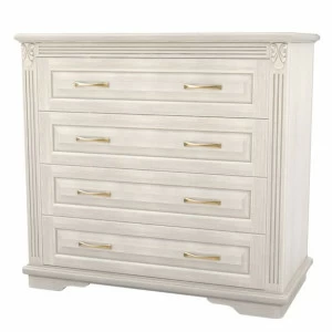 Комод белый с 4 ящиками "Палермо" DREAMLINE ДИЗАЙНЕРСКИЕ, КОМОДЫ "ПАЛЕРМО" 163494 Молочный;слоновая кость