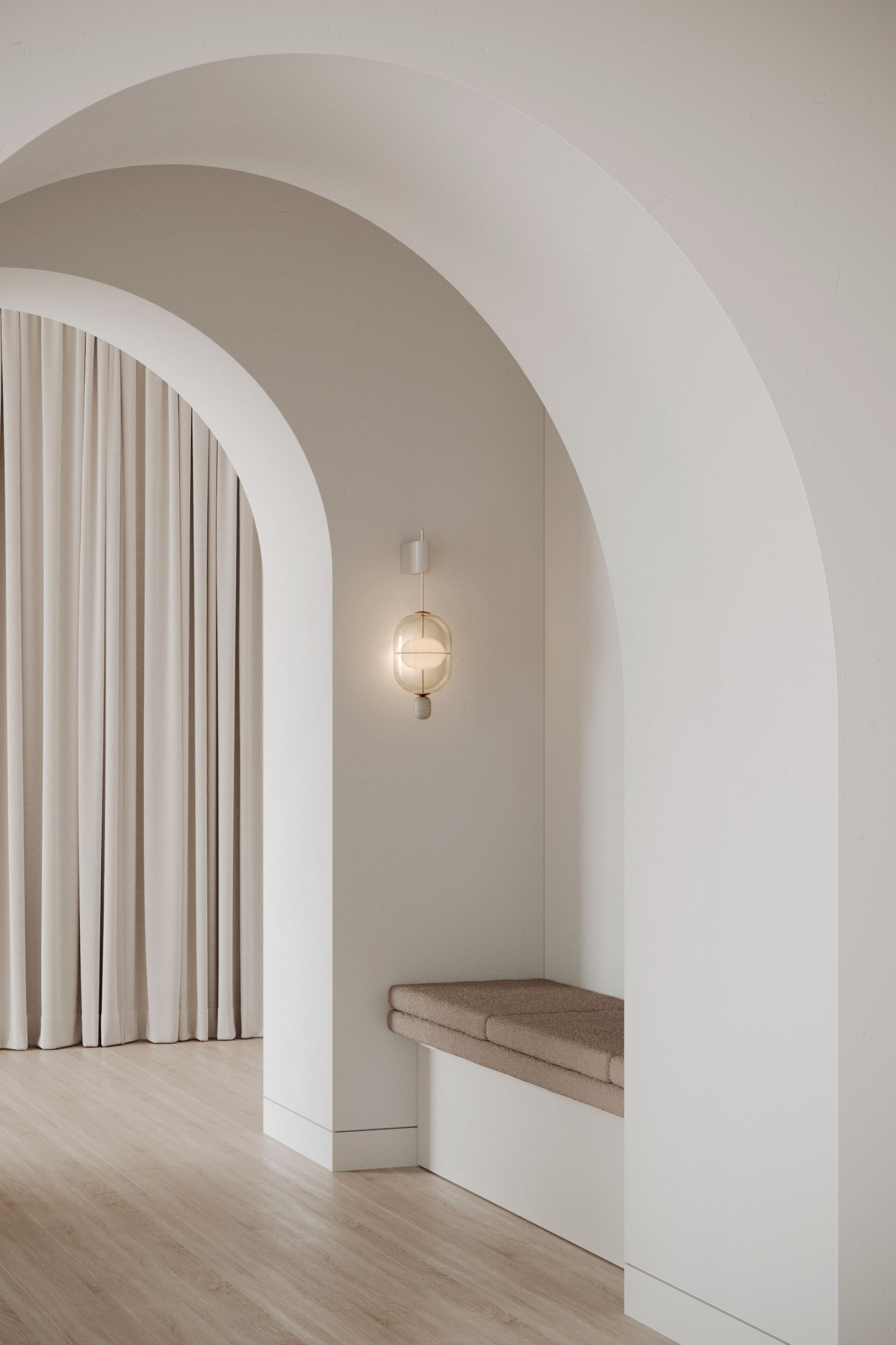 Стеклянный настенный светильник Rakumba Indre ARCH-00036256 - Вид №9