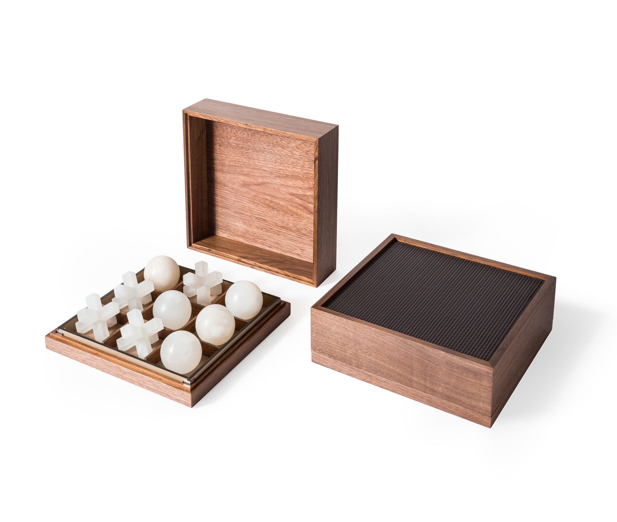 Крестики-нолики - 27,5X27,5XH9,5 см / зернистая кожа_петроль-синий Pinetti 00.1211.029.031 - Вид №1