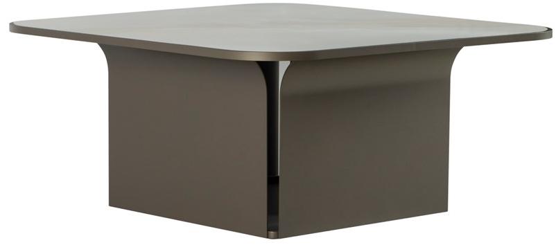 Tonin Casa Низкий квадратный журнальный столик из крашеного металла sun-id-1493333 - Вид №1