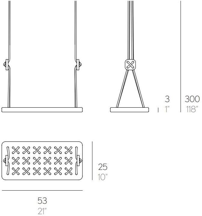 Diabla Подвесное сиденье из полиэтилена и полиэфирного троса sun-id-1349442 - Вид №6