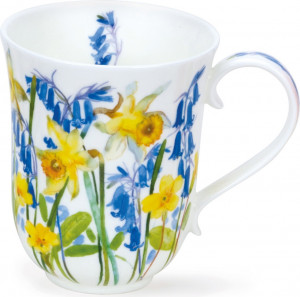 10648643 Dunoon Кружка Dunoon "Загородные цветы в жёлтых тонах.Бремор" 330мл Фарфор костяной