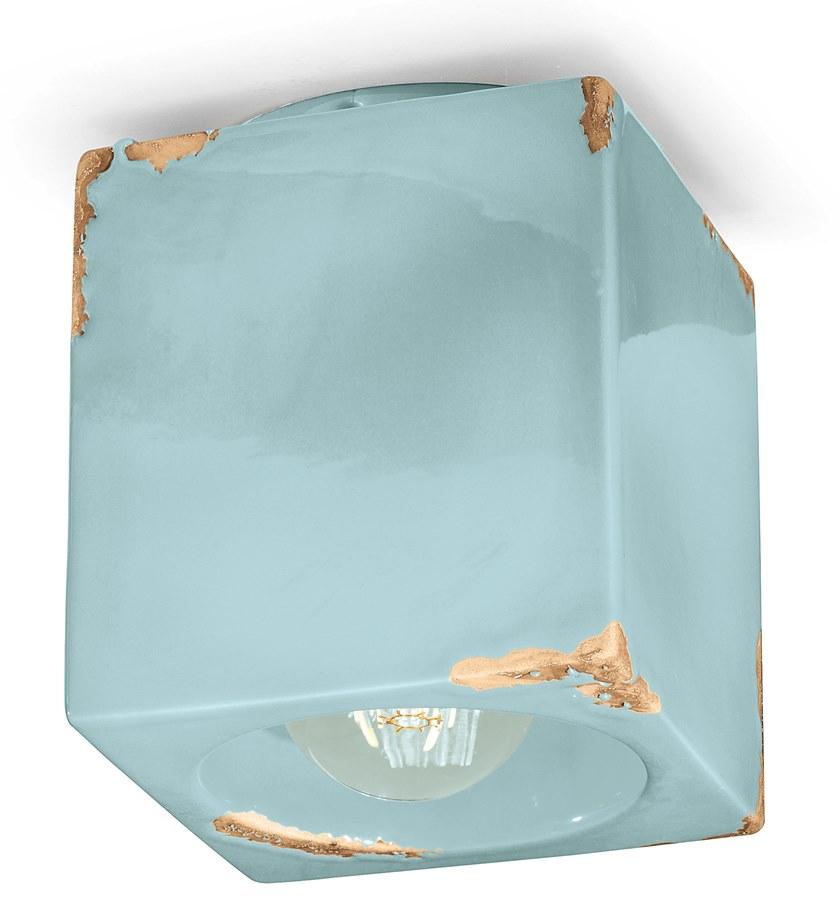 FERROLUCE Квадратный керамический потолочный светильник Vintage C987 - Вид №3