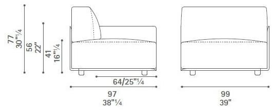 Poltrona Frau Модульный секционный диван La collezione - divani e poltrone sun-id-1411513 - Вид №17