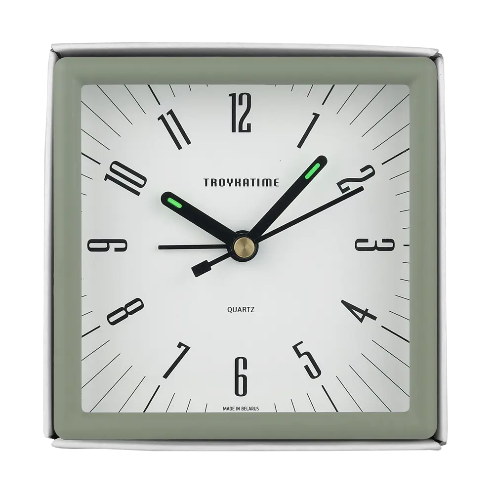 Будильник матовый d9.5 см цвет хаки TROYKATIME NEW SCANDI STLM-2144666 - Вид №3