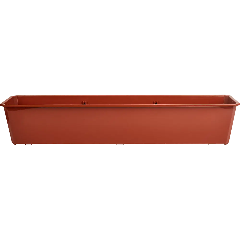 Ящик балконный Ingreen 80x17 h15 см v14 л пластик коричневый 87209982 STLM-2056708