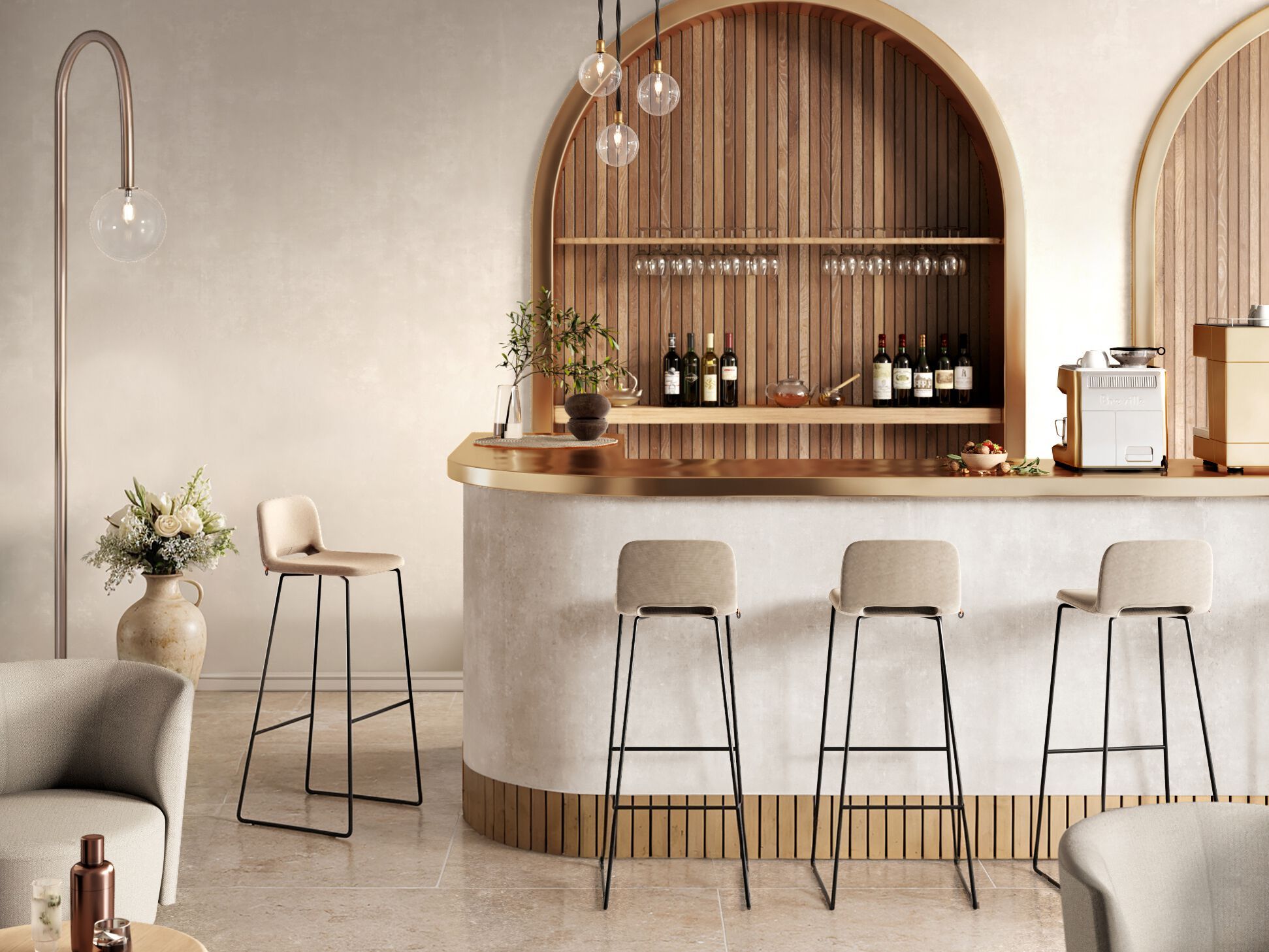 Ткань сани барный стул Mobitec Pamp ARCH-00093818 - Вид №2