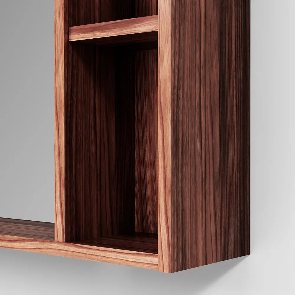 88698291 Зеркало для ванной AM.PM Stern с полкой 105x70 см цвет орех STLM-0994585 - Вид №4