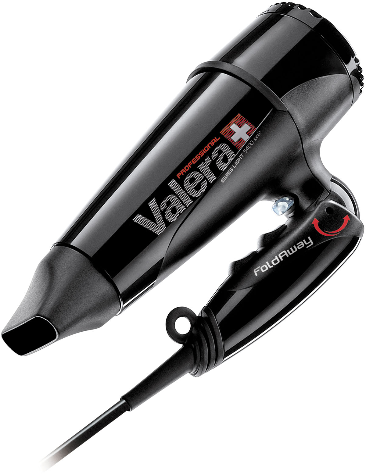 Valera Swiss Light 5400 Fold Away Ionic Мод.SL 5400T - 2000 Вт - Сверхлегкий профессиональный фен со складной ручкой и ионным генератором. 55605003 
