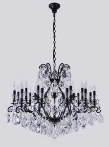 Подвесная люстра Crystal Lux Magnifico SP19 Black/Transparent черная CRYSTAL LUX ДИЗАЙНЕРСКИЕ, MAGNIFICO 220848 Черный