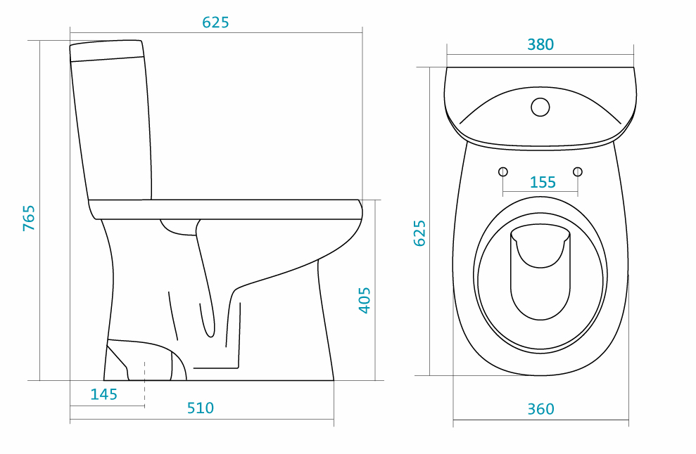 13815 Компакт унитаз с бачком Белый Лобненский Стройфарфор  Россия  - Вид №4
