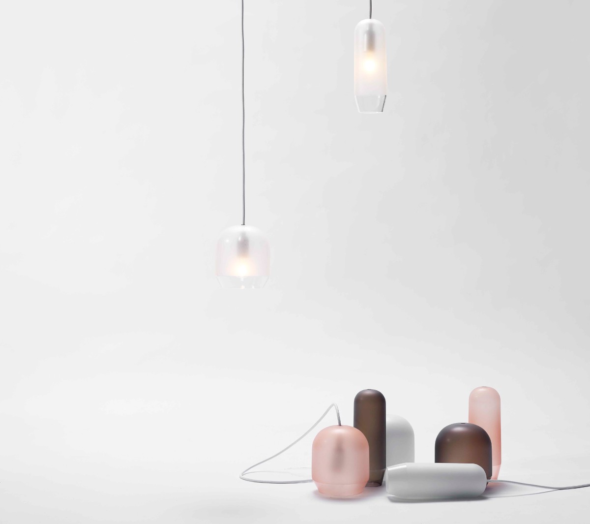 Ex.T Raso tall Подвесной светильник из серого стекла EXRASOT/GREY - Вид №4