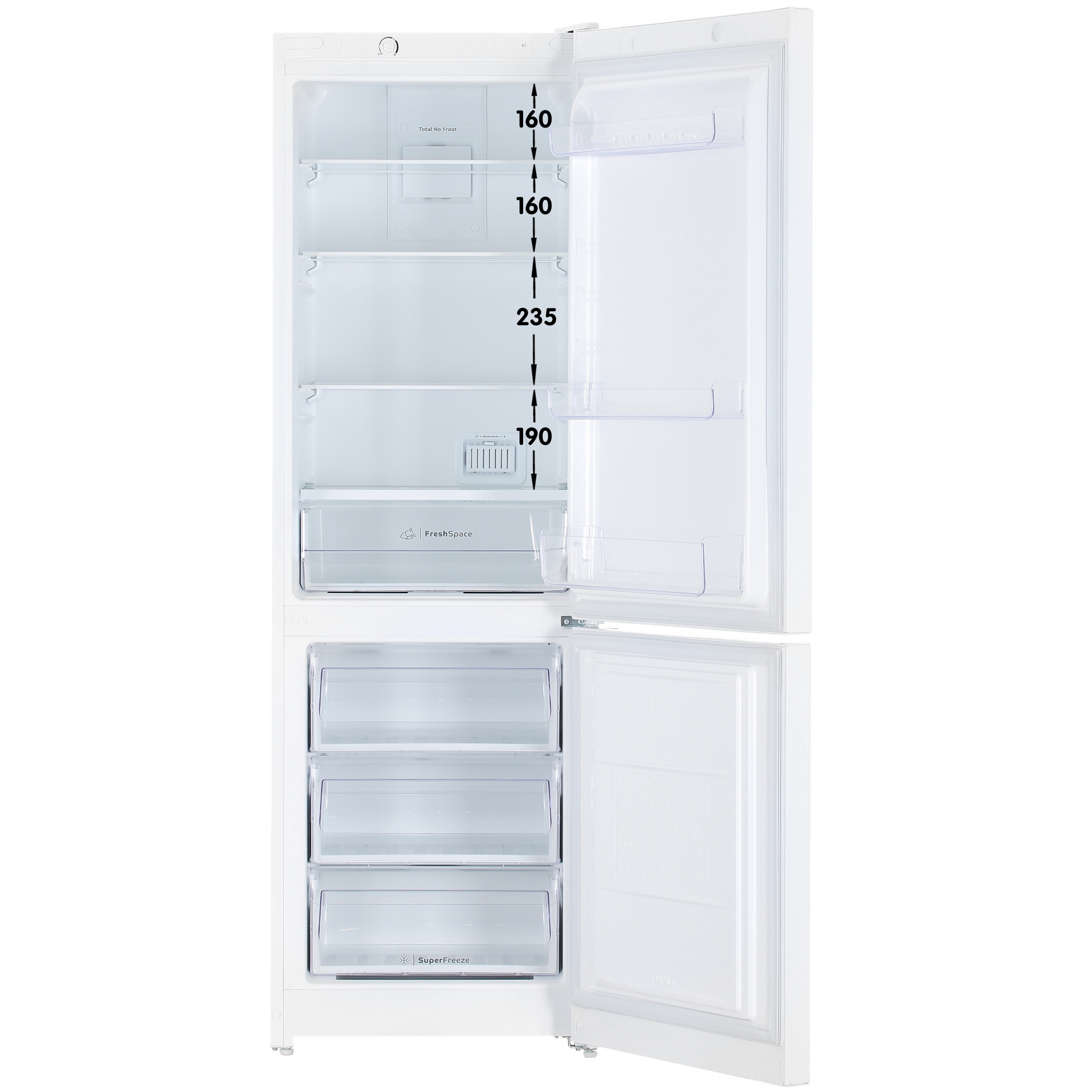 9934087 Холодильник с морозильником   Indesit ITS 4180 W белый STDN-0041277 - Вид №1