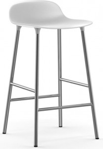603156 Барный стул 65 см Белый Хром Normann Copenhagen Form