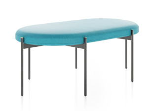 Мягкая скамейка из ткани