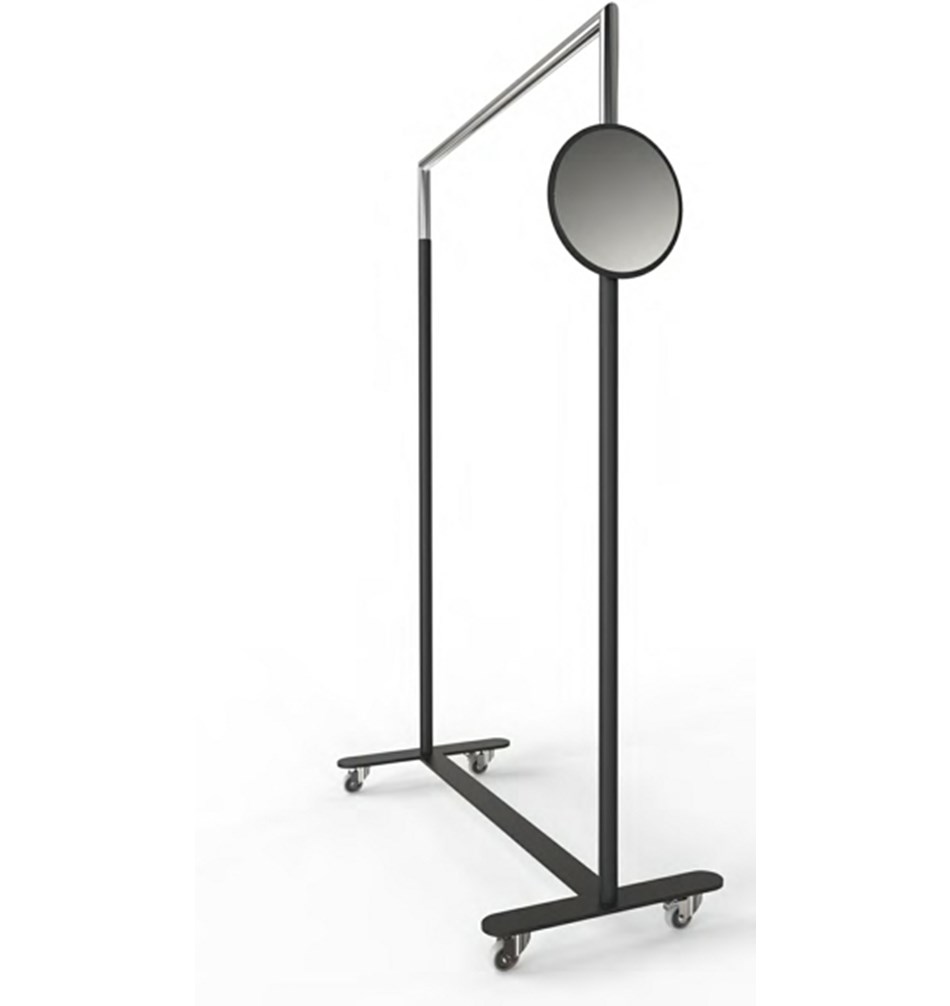 FROST Зеркало 6007 ф / Букто » черное Пластик Черный U6007-B  - Вид №1