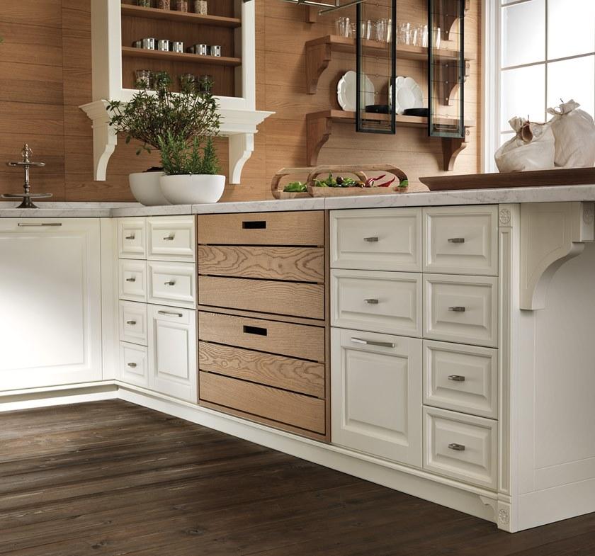 Aster Cucine Оборудованная кухня из лакированного дерева с полуостровом Portrait sun-id-1403248 - Вид №1