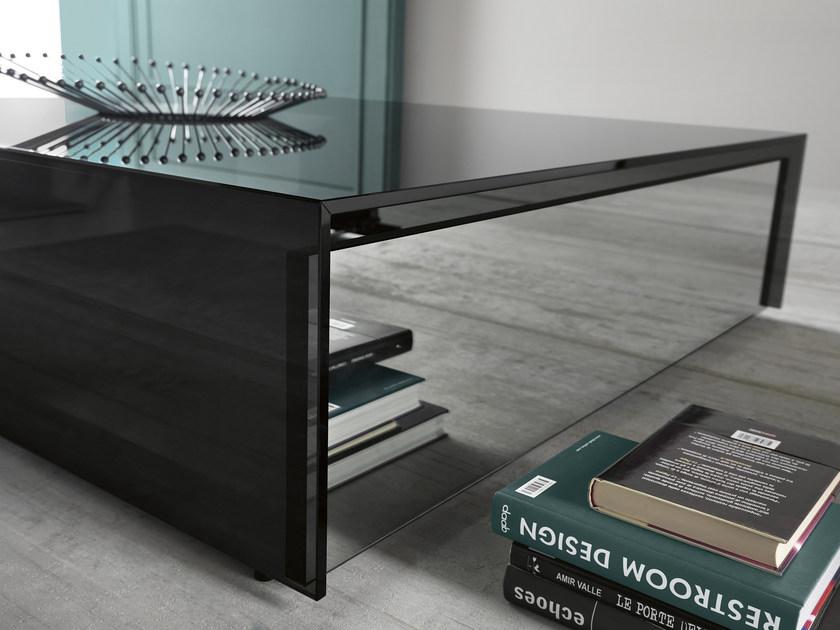 Tonelli Design Низкий прямоугольный журнальный столик из стекла Gotham sun-id-1348634 - Вид №4
