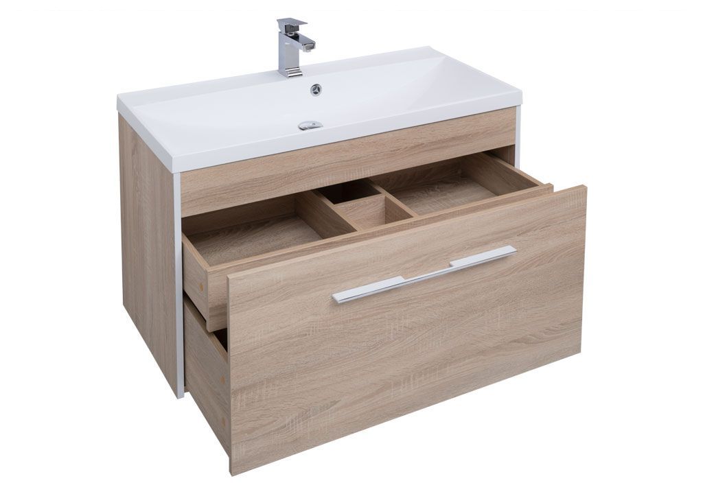 Мебель для ванной Aquanet Августа 100 дуб сонома 00225241 - Вид №3