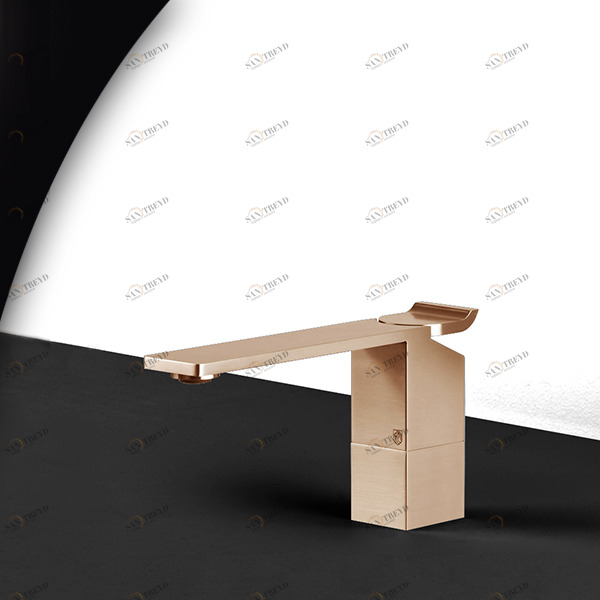 Смеситель для раковины OKAMI OKM1R розовое золото Radomonte