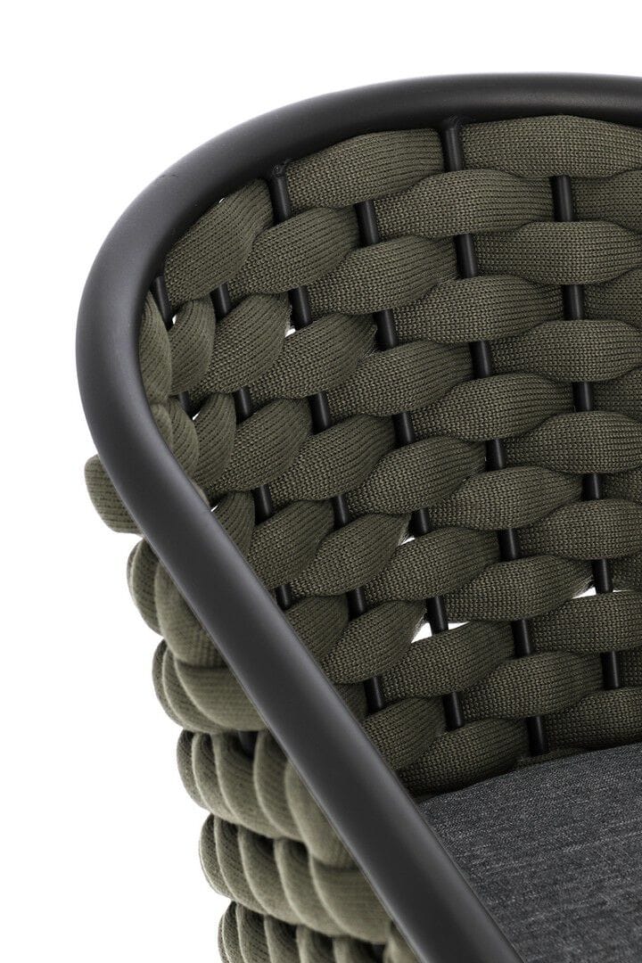 Веревочный штабелируемый садовый стул с подлокотниками BIZZOTTO MARGALIDA ARCH-00005680 - Вид №4