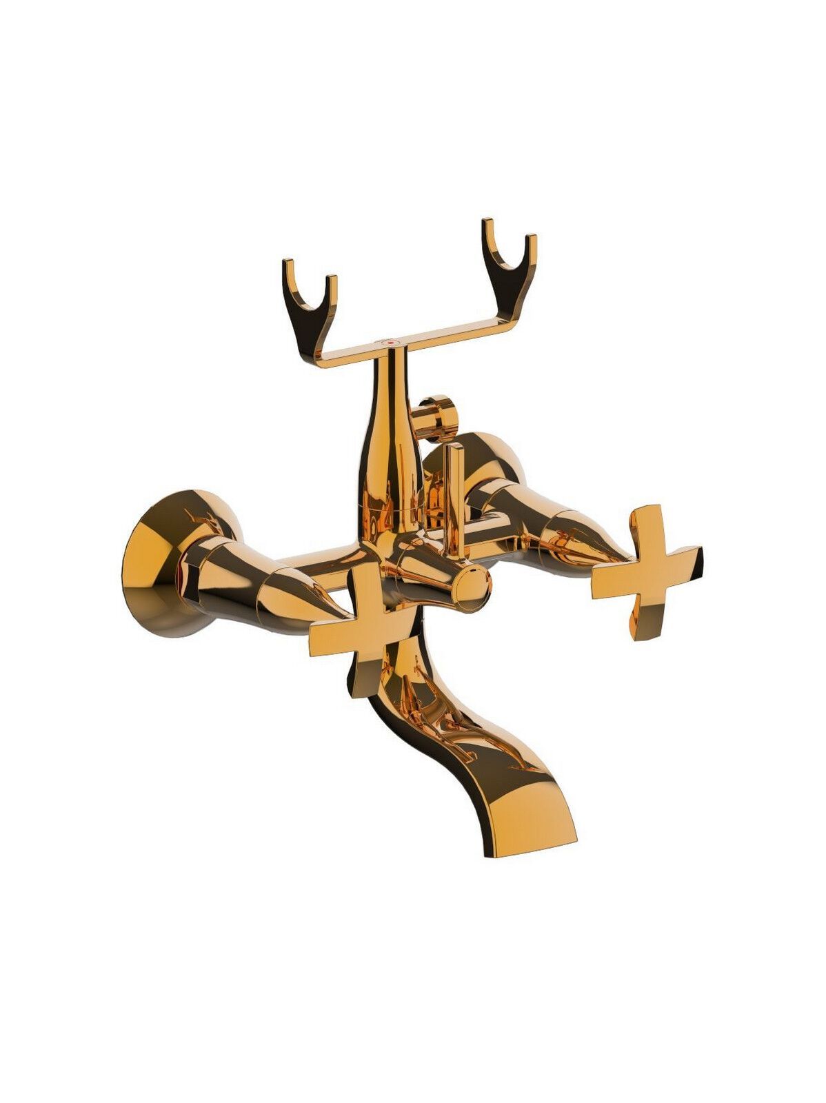 2 отверстия настенный наружный смеситель для ванны Rubinetterie Frattini Lucrezia ARCH-00045706 - Вид №8