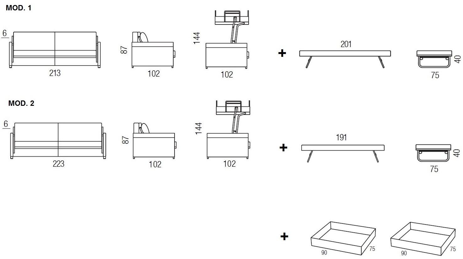 Milano Bedding Диван-кровать / двухъярусная кровать sun-id-1510004 - Вид №7