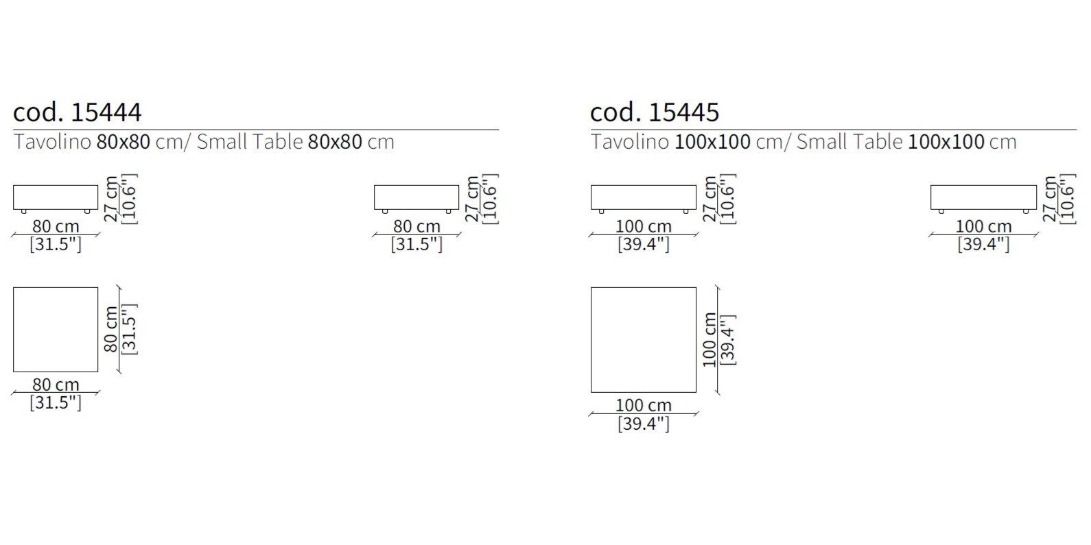 Низкий журнальный столик из керамогранита Frigerio Миллер ARCH-00059536 - Вид №3