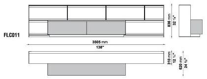 B&B Italia Модульный открытый книжный шкаф Flat.c sun-id-1463765 - Вид №35